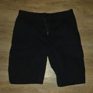 Casual Black Cargo Shorts for Men - Practical Everyday Wear